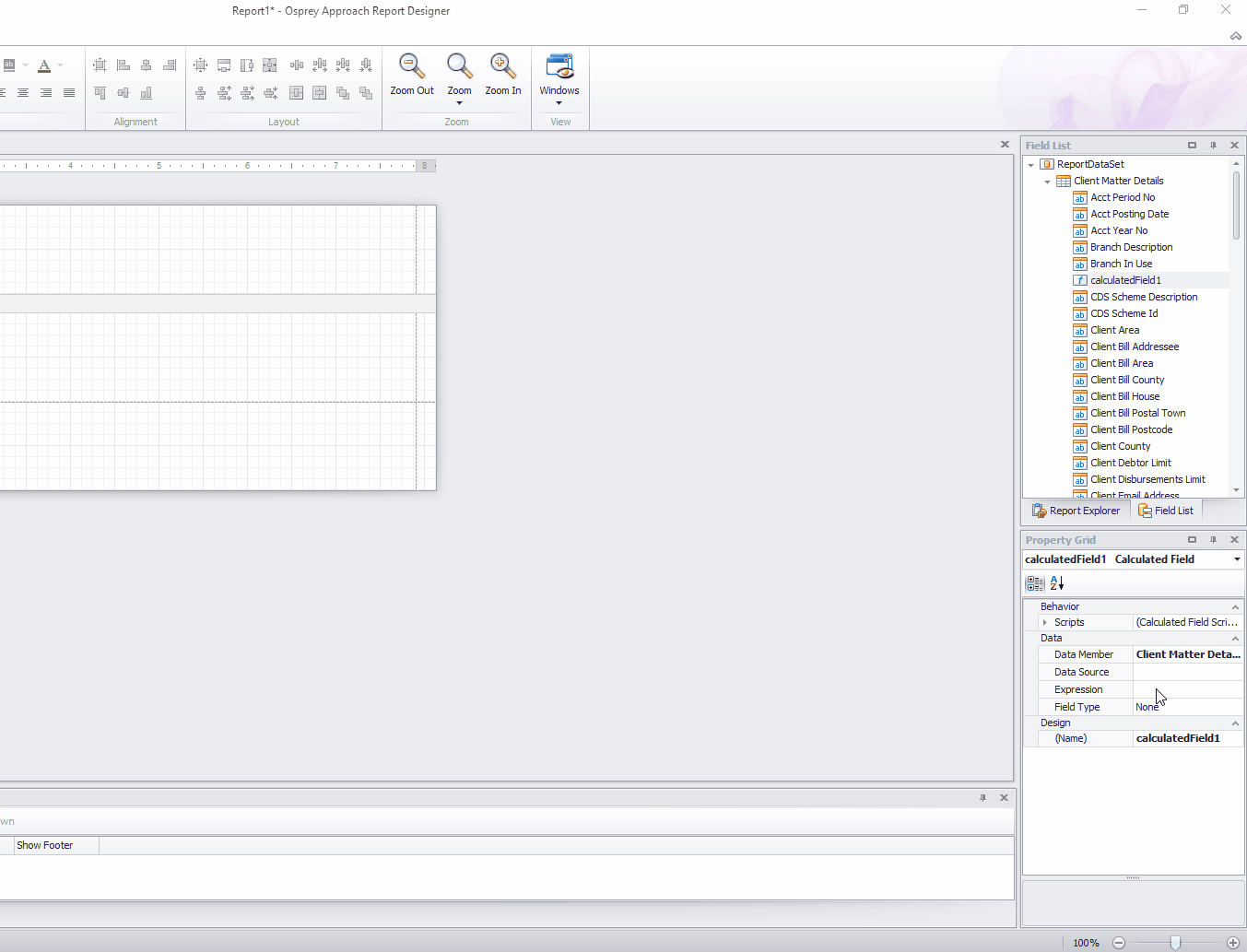 Set calculated expression