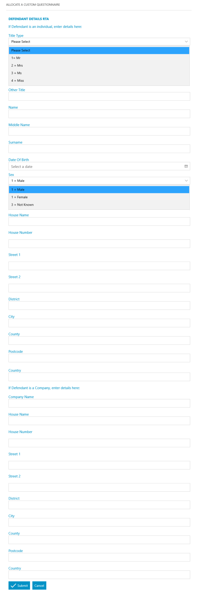 RTA Aborted Claim Osprey Approach Customer Support & Training